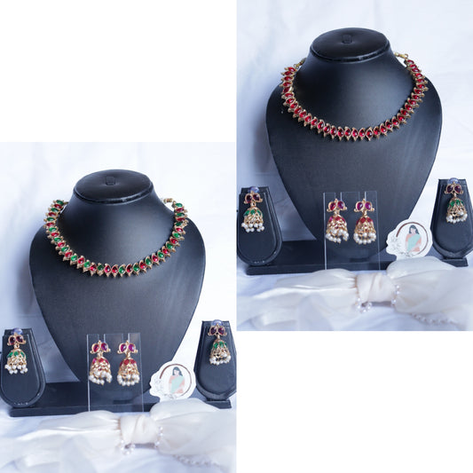 Reversible Mango drop necklace sets