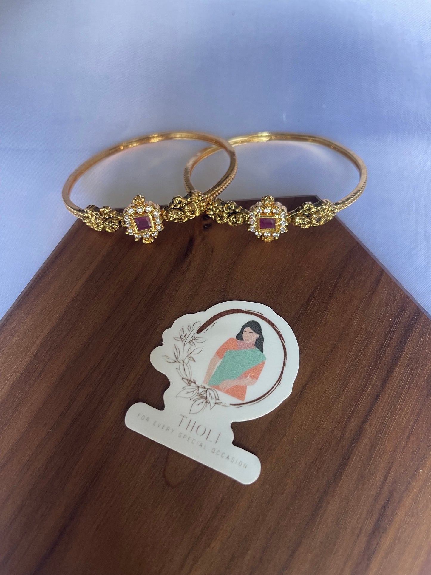 Temple Luxmi bangles (pair)