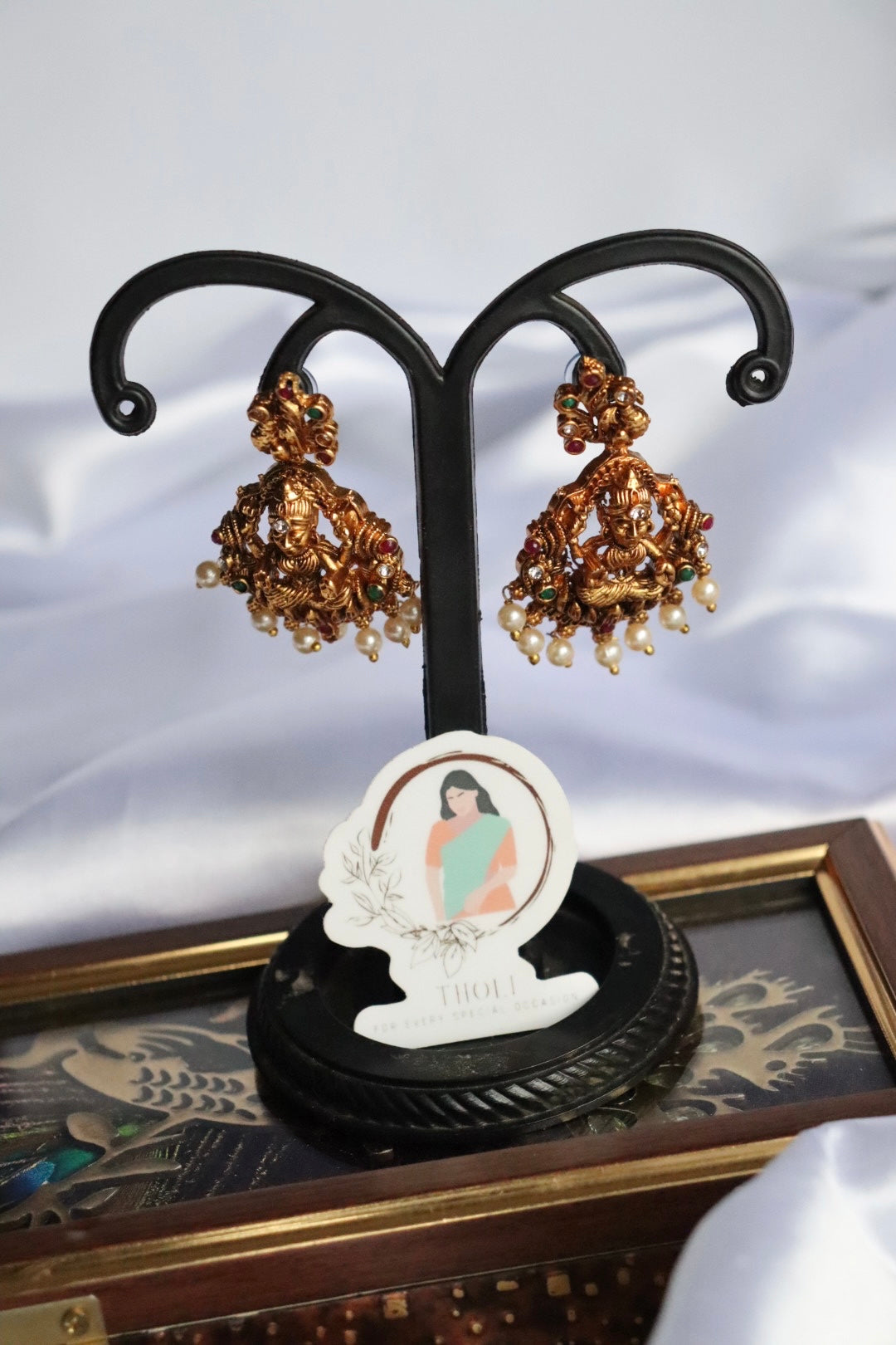 Temple Luxmi earrings