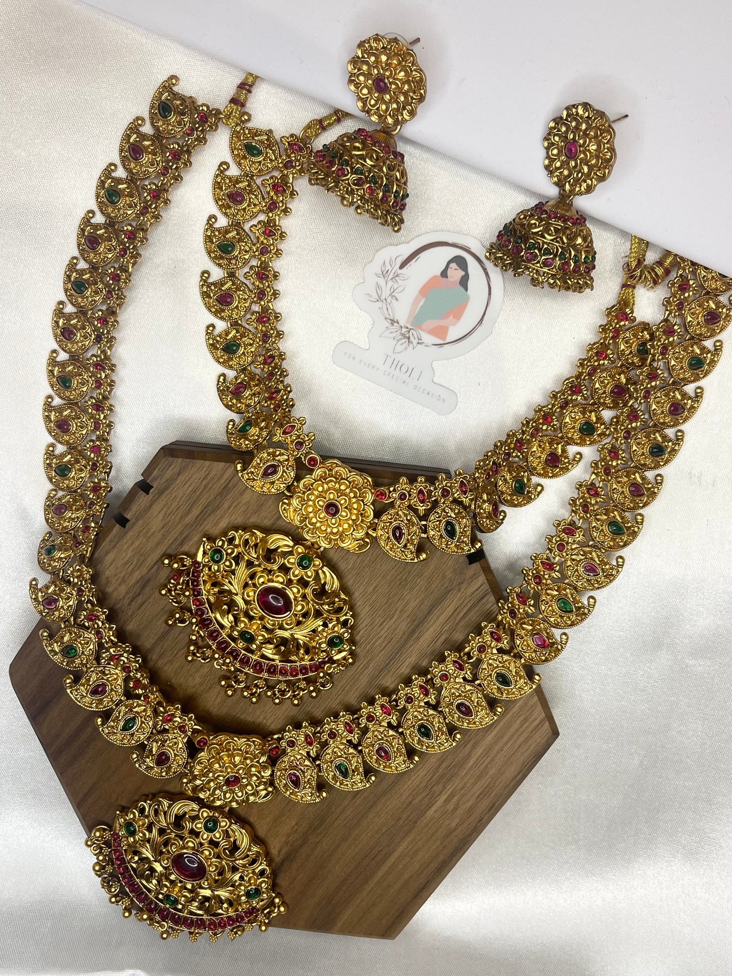 Mango drop Combo necklace set