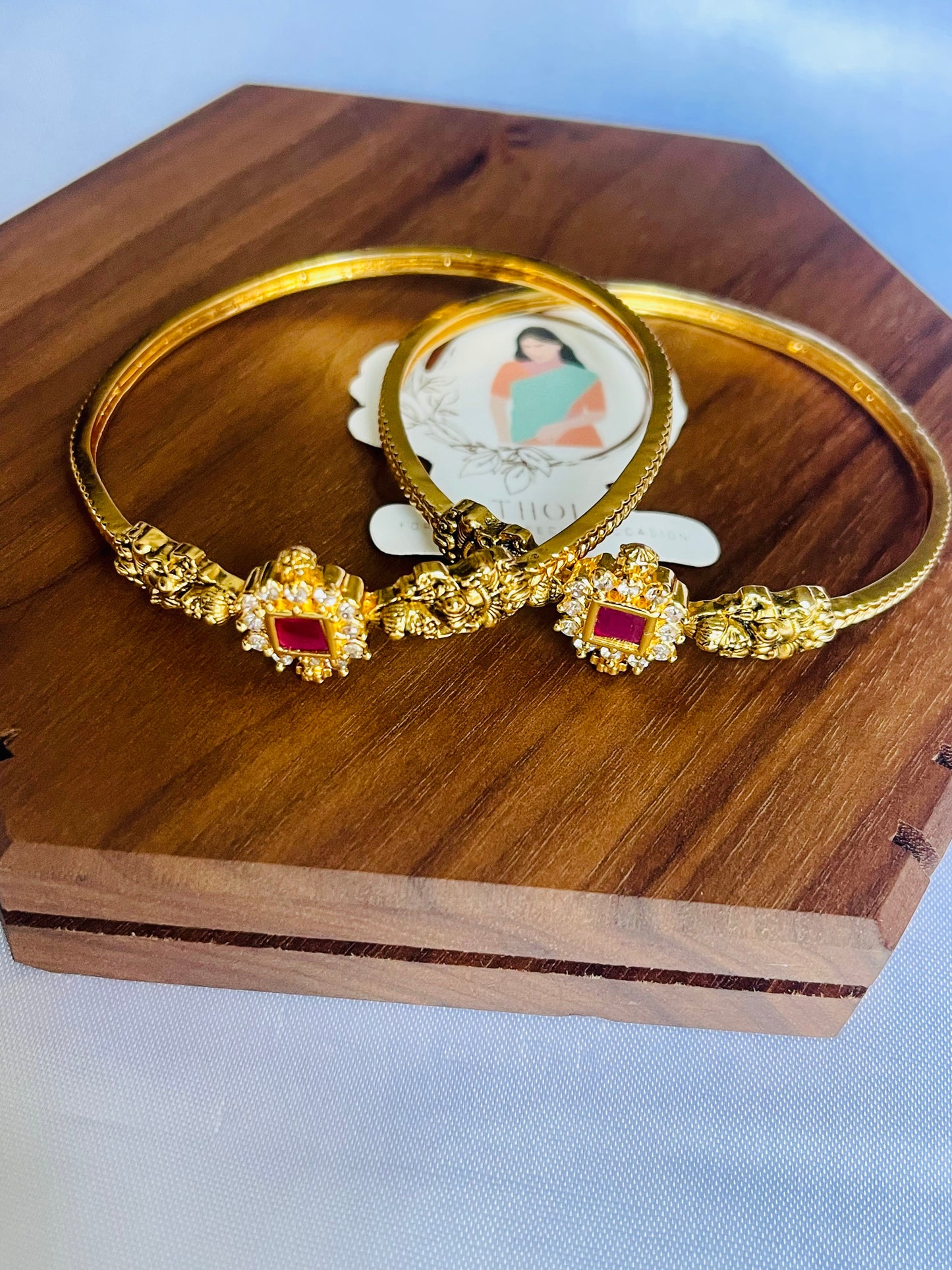 Temple Luxmi bangles (pair)