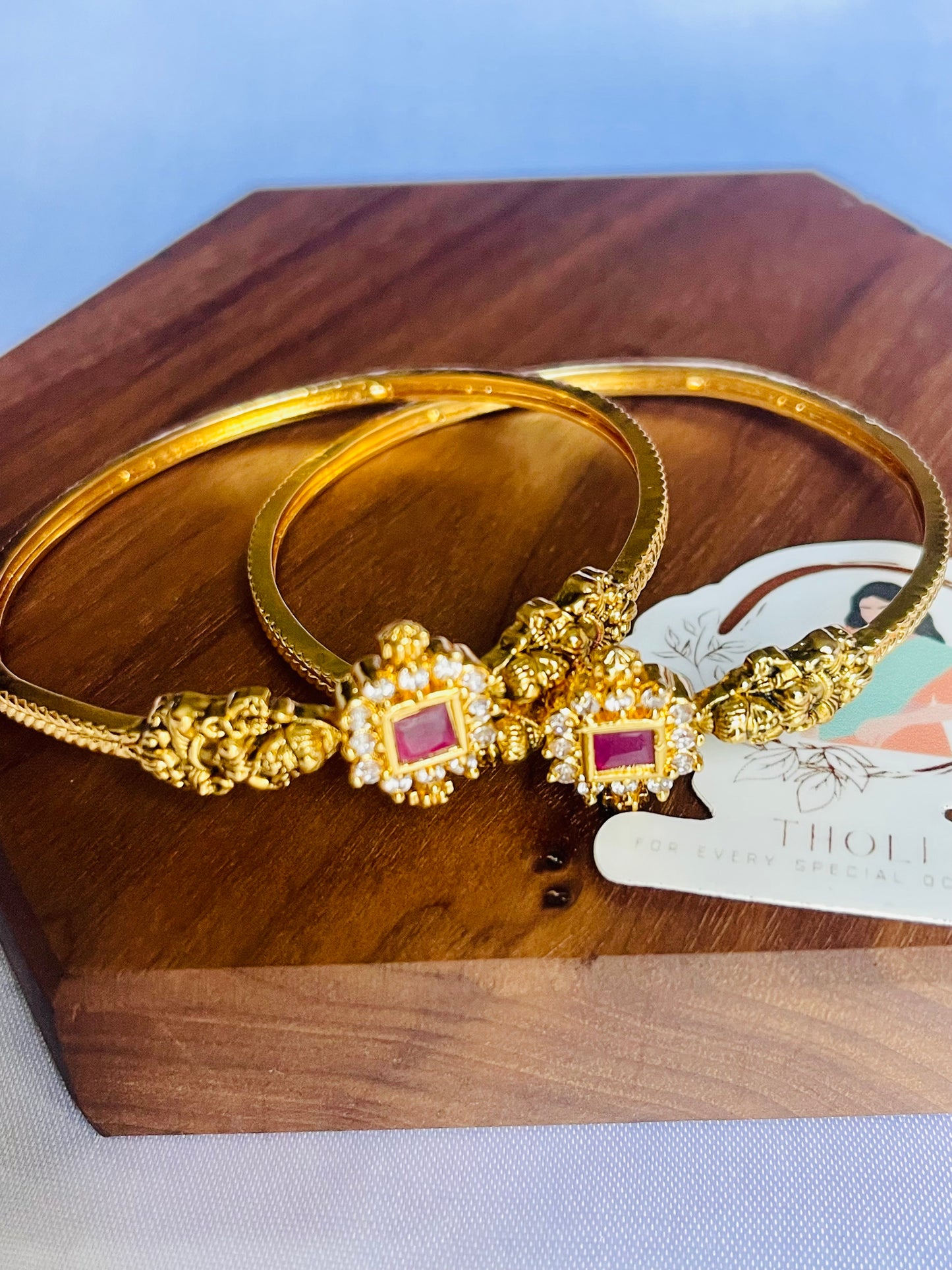 Temple Luxmi bangles (pair)