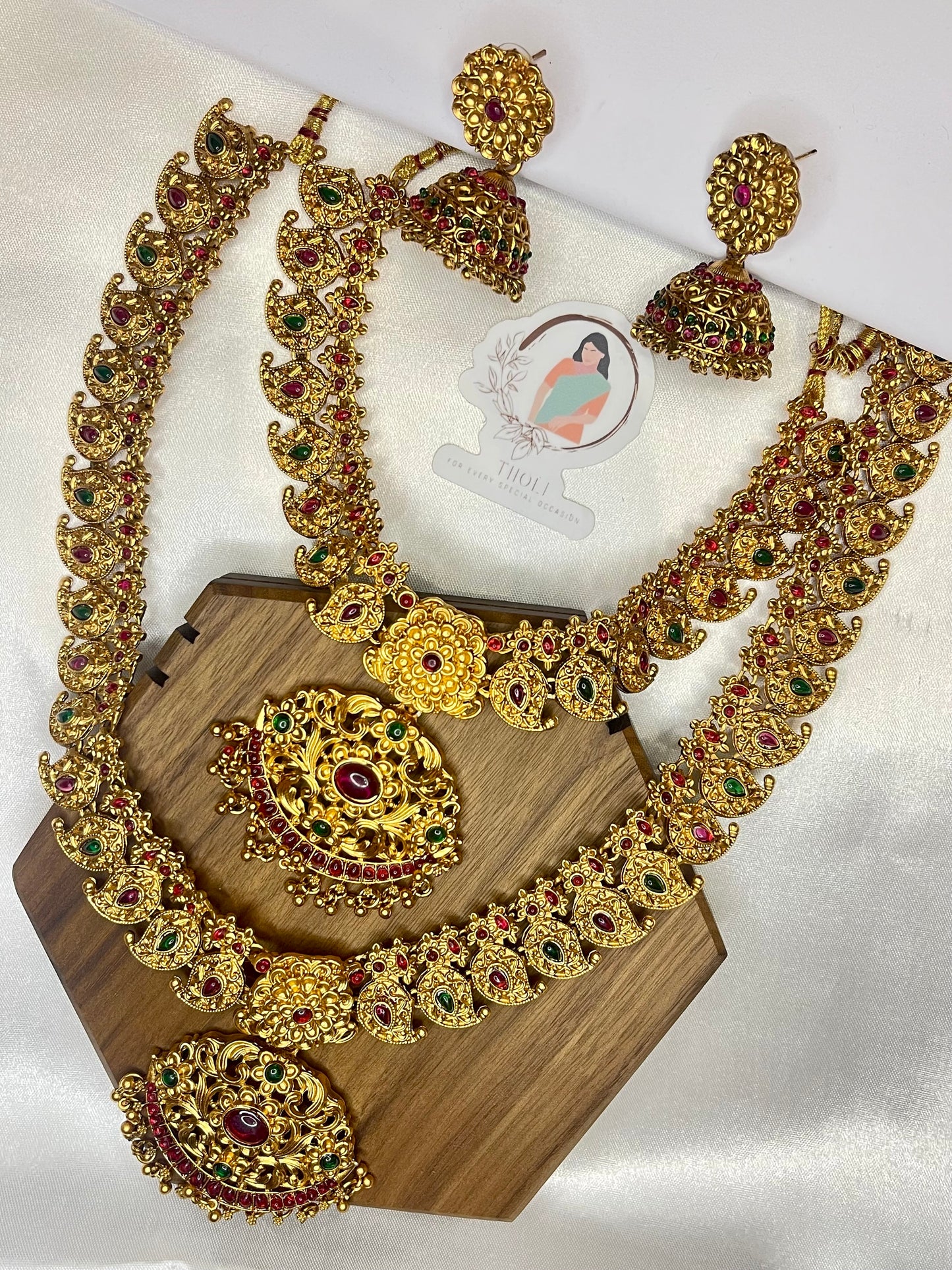 Mango drop Combo necklace set