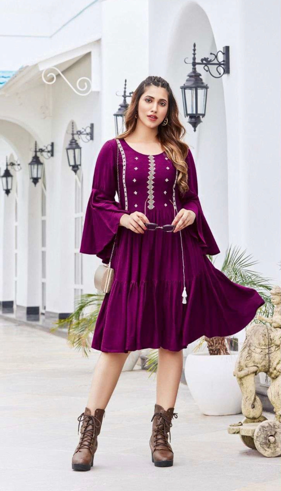 RAYON WRINKIL Kurtis